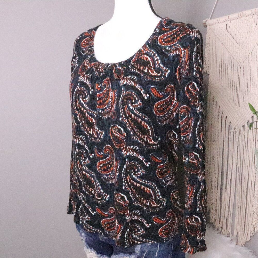Talbots |‎ Paisley Print Knit Top MP